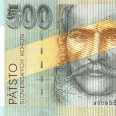 SLOVACIA █ bancnota █ 500 Korun █ 1993 / 2000 █ COMEMORATIV MILENIU █ P-38 █ UNC