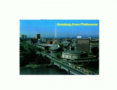 CP132-48 Princes Bridge..., Melbourne -circulata 1993 foto