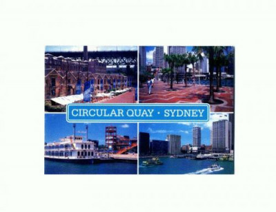 CP132-52 Circular Quay -Sydney -Australia -circulata 1991 foto