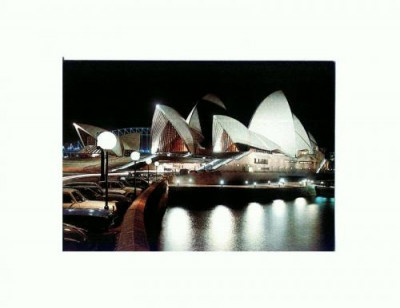 CP132-66 Sydney Opera House Floodlit - necirculata- superba foto