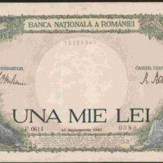 bnk bn Romania 1000 lei 10 septembrie 1941 , aunc