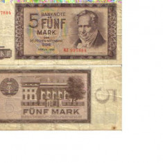 ***Bancnota de 5 marci R.D.G. - 1964***