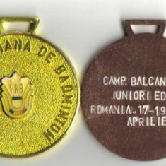 *** Medalii ale Asociatiei Romane de Badminton - 1992***