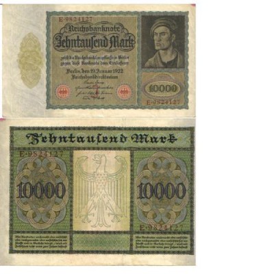 ***Bancnota de 10.000 marci - 1922*** foto