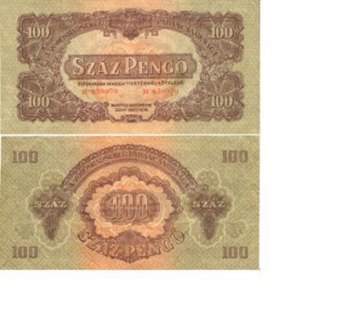 ***Bancnota de 100 pengo - 1944*** foto