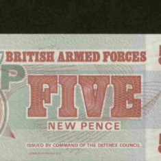 bnk bn Anglia British armed force 5 pence 1972,emisiunea 6, unc