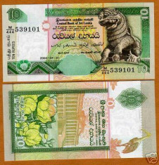 bnk bn sri lanka 10 rupii 2004 unc foto