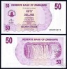 Bnk bn Zimbabwe 50 $ 2006 unc