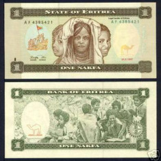 bnk bn Eritrea 1 nafka 1997 unc