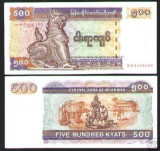 Bnk bn Myanmar 500 kyats unc