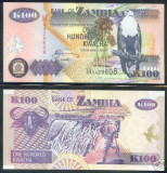 Bnk bn Zambia 100 kwancha 2005 unc