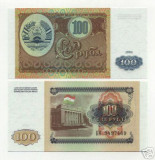 Bnk bn Tadjikistan 100 ruble 1994 necirculata