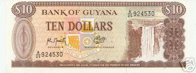 bnk bn Guyana 10 $ (1989) unc