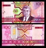 bnk bn Turkmenistan 100 manat 2005 unc