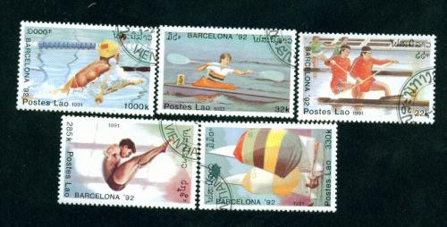 LAOS 1991 - SERIE TIMBRE BARCELONA 1992 - A25