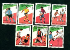 NICARAGUA - SERIE TIMBRE FOTBAL 1989 - A 19 foto