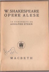 Shakespeare / MACBETH (editie 1922) foto