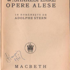 Shakespeare / MACBETH (editie 1922)