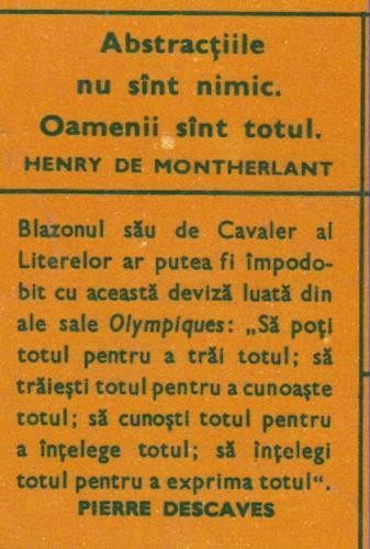 Henry de Montherlant - Cazul Exupere Henry de Montherlant - Cazul Exupere