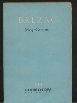 Balzac - Mos Goriot foto