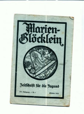 A12 ,,Marienglodlein&amp;amp;quot; -Nr.1 Oct.1924 -germana, pentru copii foto