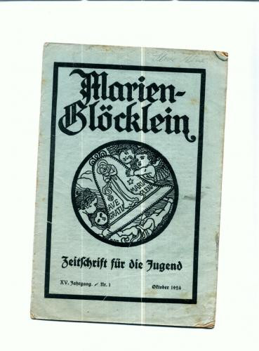 A12 ,,Marienglodlein" -Nr.1 Oct.1924 -germana, pentru copii A12 ,,Marienglodlein" -Nr.1 Oct.1924 -germana, pentru copii