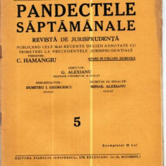 A19 Pandectele saptamanale -Anul IX Nr.5 - 5 Fbr. 1933