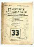 A23 Pandectele saptamanale -Anul V Nr.33 - 24 Noe. 1929