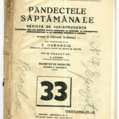 A23 Pandectele saptamanale -Anul V Nr.33 - 24 Noe. 1929