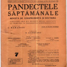 A25 Pandectele saptamanale -Anul XVII Nr.7 - 23 Fbr. 1941