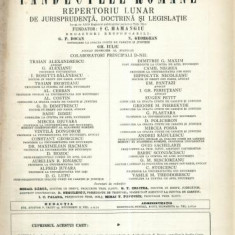 A30 Pandectele Romane -Caetul 1 -Anul XX 1941