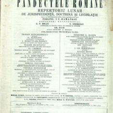 A42 Pandectele Romane -Caetul 10 -Anul XX 1941