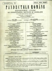 A45 Pandectele Romane -Caetul 10 -Anul XXV 1946 foto