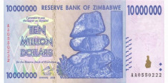 ZIMBABWE ? bancnota ? 10.000.000 Dollars ? 2008 ? P-78 ? UNC ? necirculata foto