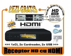Receptor Satelit HD cu HDMI Vezi 200 Programe Gratis ! foto