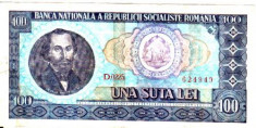 BANCNOTA 100 LEI 1966 foto