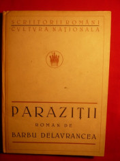 Barbu Delavrancea-- PARAZITII --Ed.Cultura Nationala 1922 foto