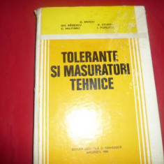 Tolerante si masuratori tehnice - D. DRAGU s. a. - 1980