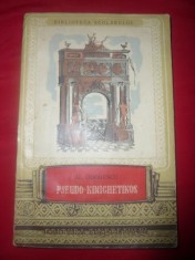 Bs3/u. Pseudo-Kinegetikos -Al.Odobescu - Ed.Tineretului1955 , ILUSTRATII DEM.SCHMIDT. PREFATA DE S.MILORIAN , 167pag