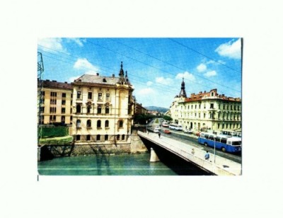 CP139-09 Cluj-Napoca -Strada Horea -circulata 1976 foto