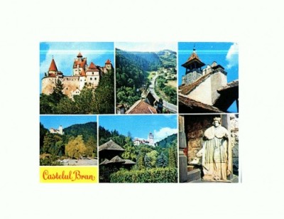 CP139-46 Castelul Bran -Cetate medievala 1377-circulata 1977 foto