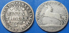 Brunswick Wolfenbuttel 1/6 thaler 1765 IDB foto