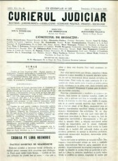 A73 Curierul Judiciar -Anul XLI No. 40 - 27 Noe. 1932