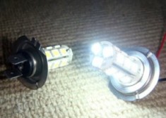 Set becuri auto Tehnologie cu LED tip H1 foto