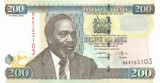 KENYA █ bancnota █ 200 Shillings █ 2006 █ P-49b █ UNC █ necirculata