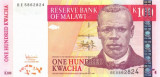 MALAWI █ bancnota █ 100 Kwacha █ 2005 █ P-54a █ UNC █ necirculata