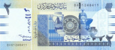 SUDAN bancnota 2 Pounds 2006 (2007) P-65 UNC necirculata foto