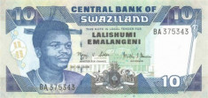 SWAZILAND ? bancnota ? 10 Emalangeni ? 2006 ? P-29c ? UNC ? necirculata foto