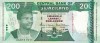 SWAZILAND █ bancnota █ 200 Emalangeni █ 1998 █ P-28 █ UNC █ necirculata