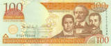 REPUBLICA DOMINICANA █ bancnota █ 100 Pesos █ 2006 █ P-177a █ UNC